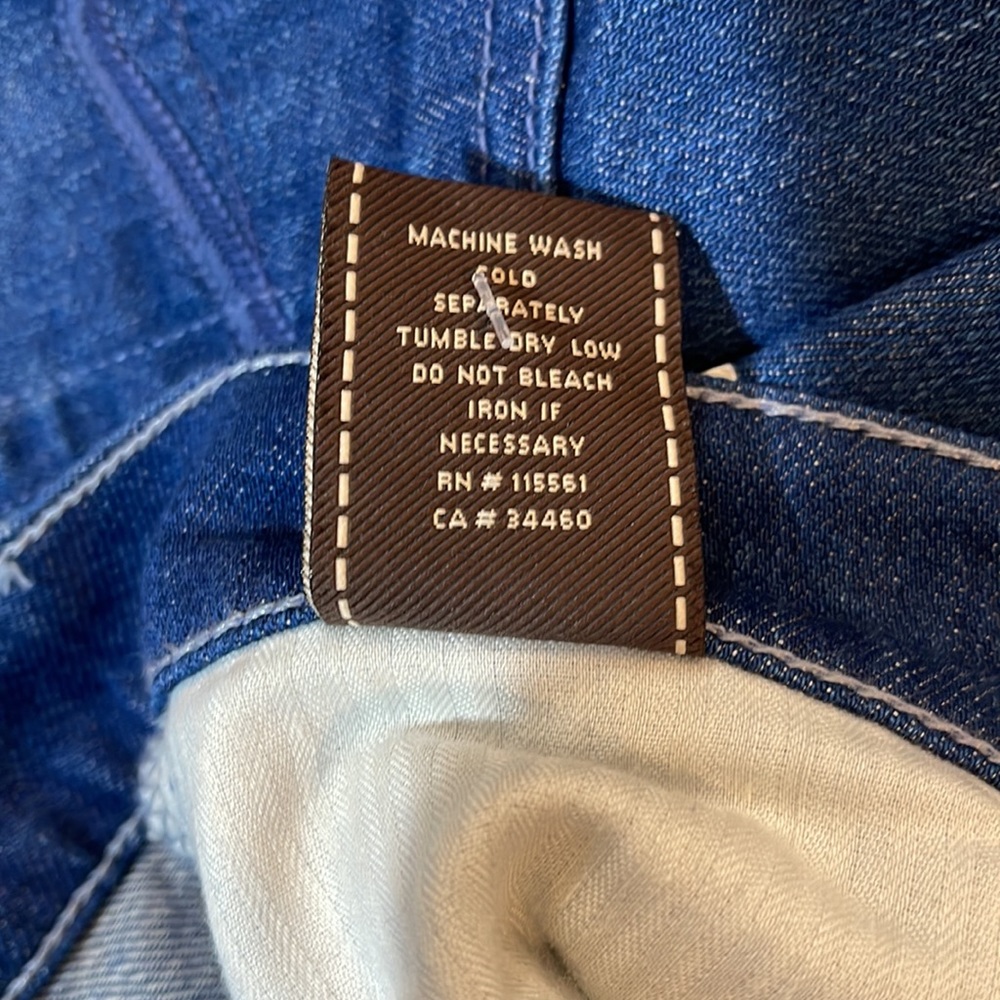 7 For All Mankind Low Rise Ginger Jean, Hirosaki Wash, 27 - Picture 13 of 13